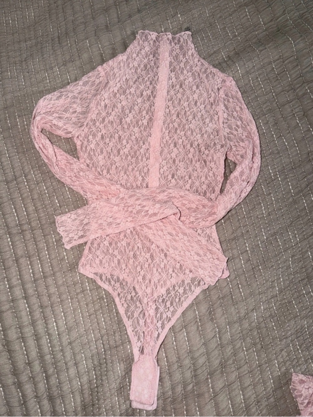 Naked wardrobe Sheer Lace 2 piece set - Picture 5 of 7